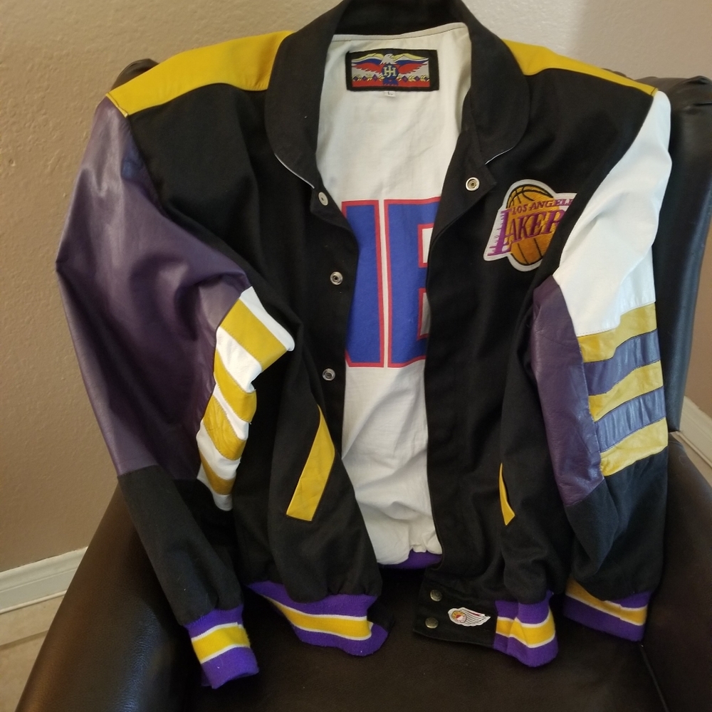 Leather Lakers jacket
